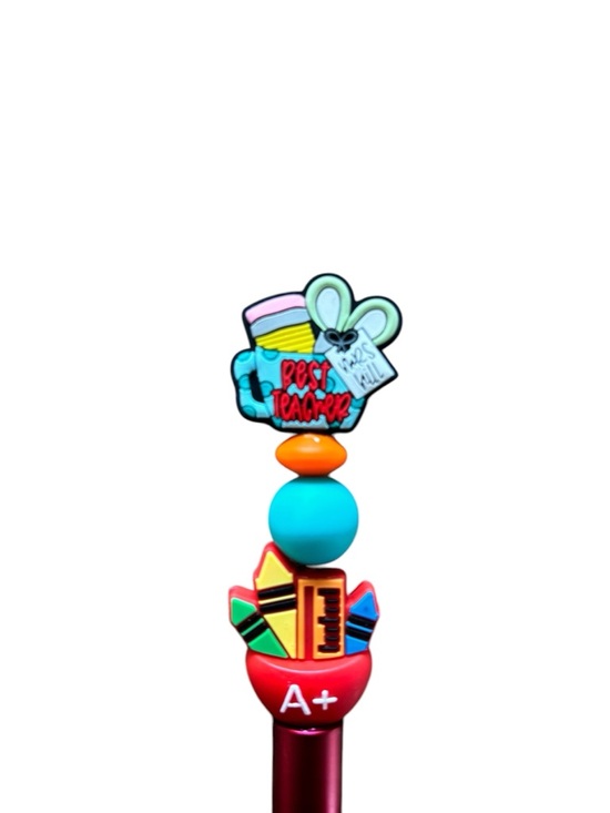 AB INKS HANDMADE EXPRESSIONS Handmade Best Teacher A+ Red Pen - Picture 4 of 5